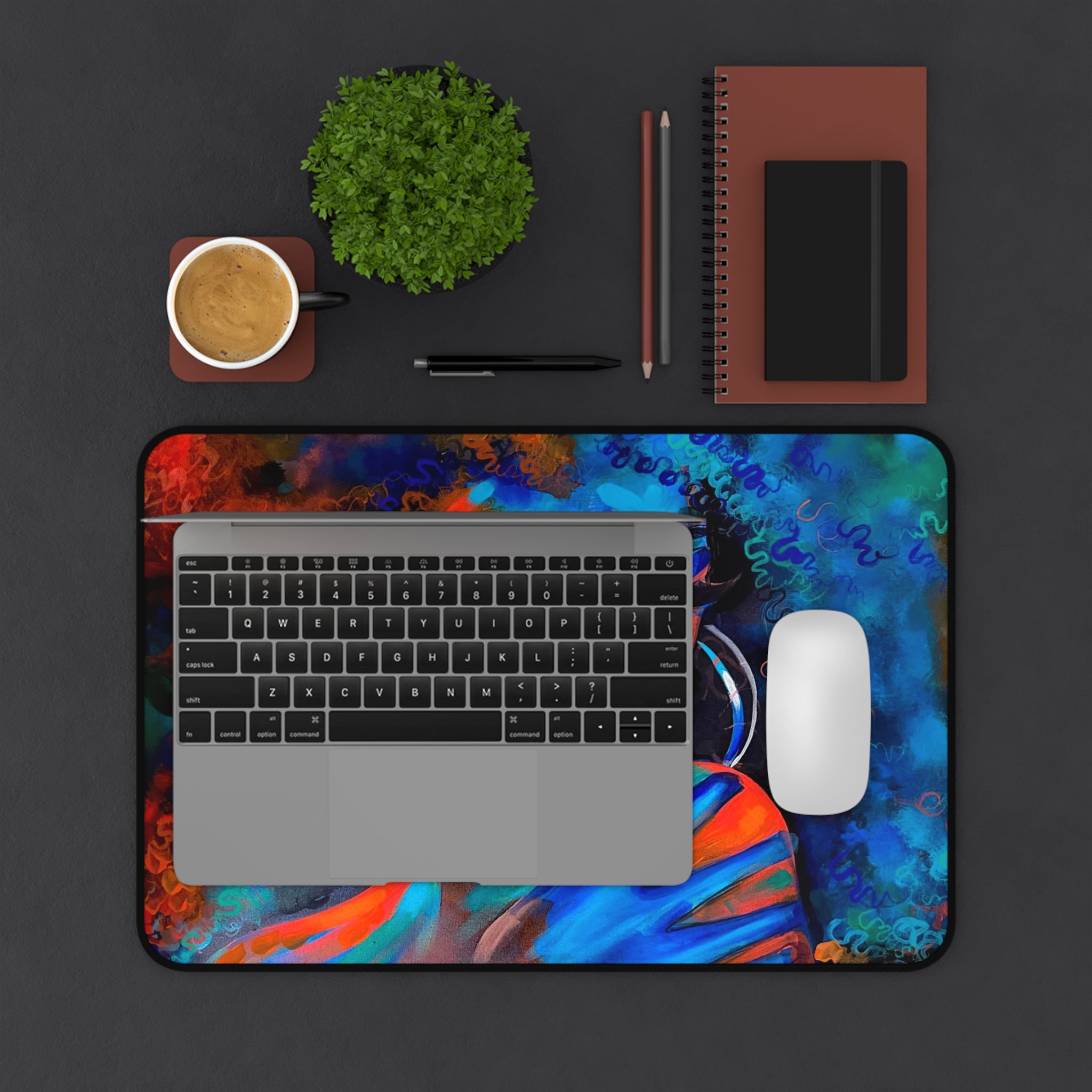 "Colorful Vibez" Desk Mat
