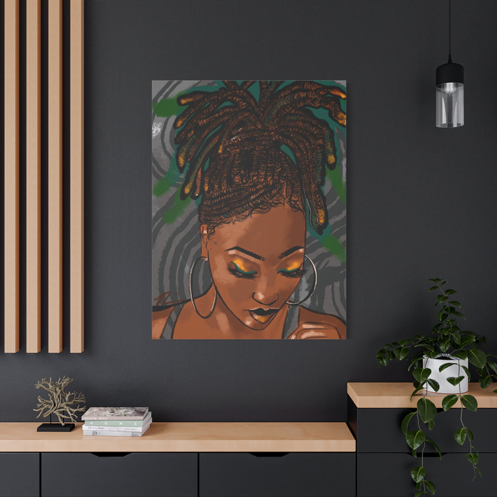 "Loc Goddess" Canvas Print