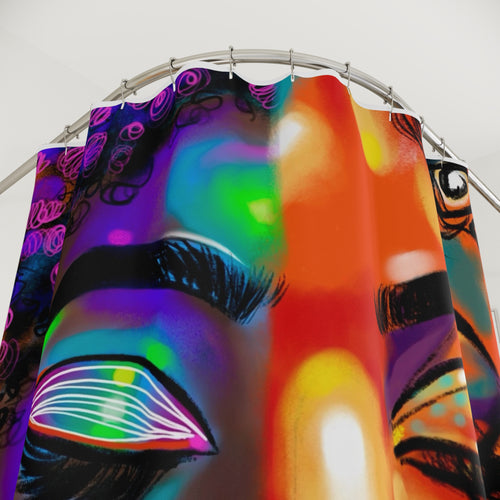 "Abstract Queen"  Shower Curtain