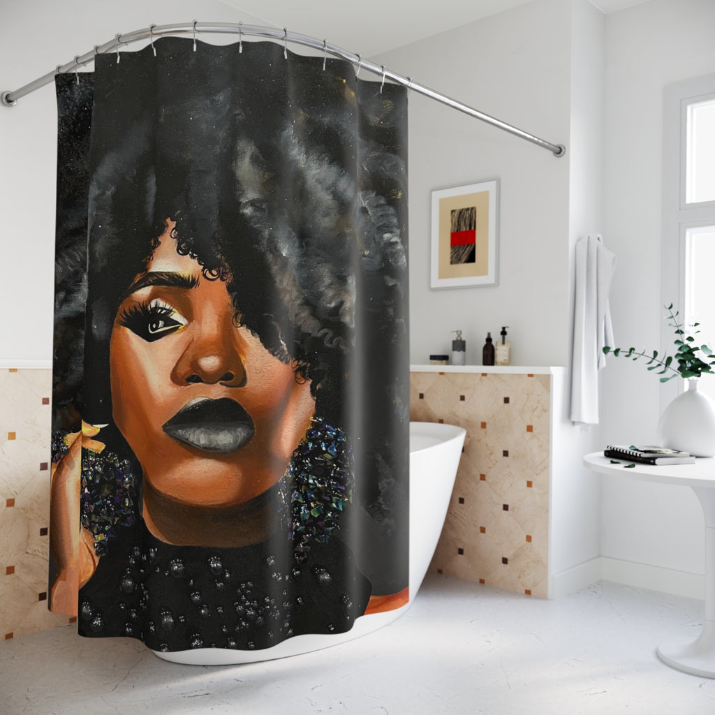 "Black Diamond"  Shower Curtain