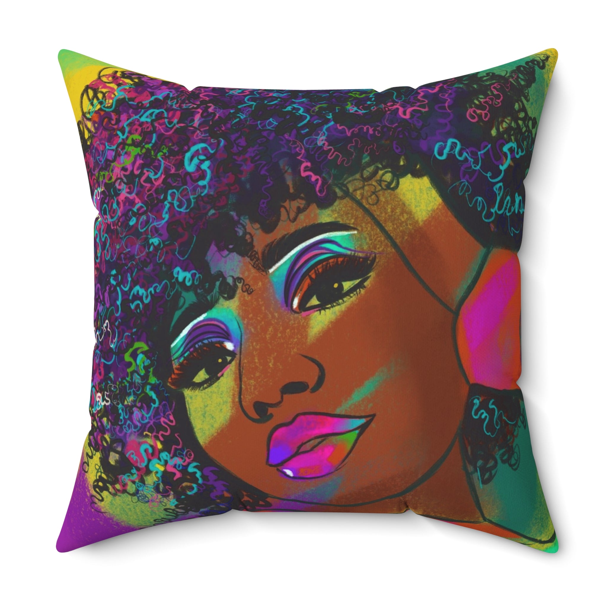 "Color Reign" Throw Pillow