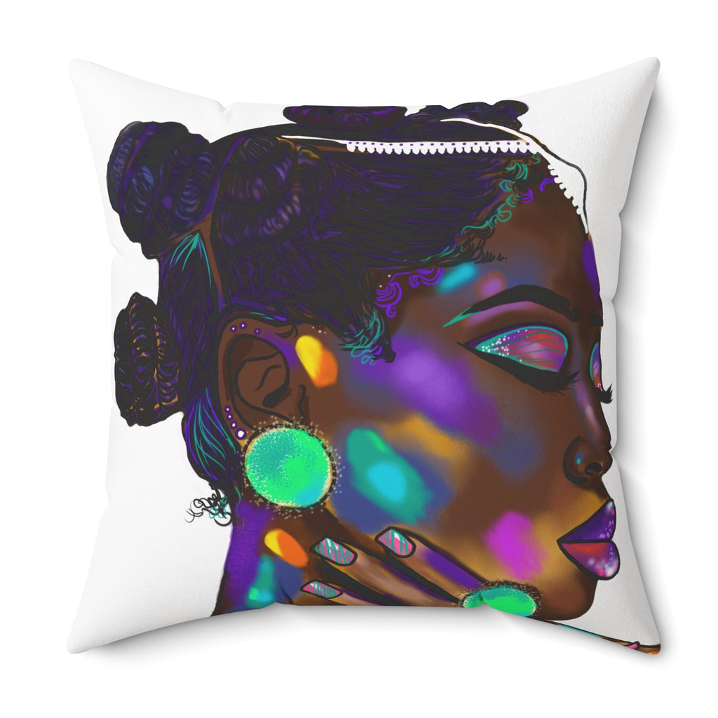 "Bantu Knots" Throw Pillow