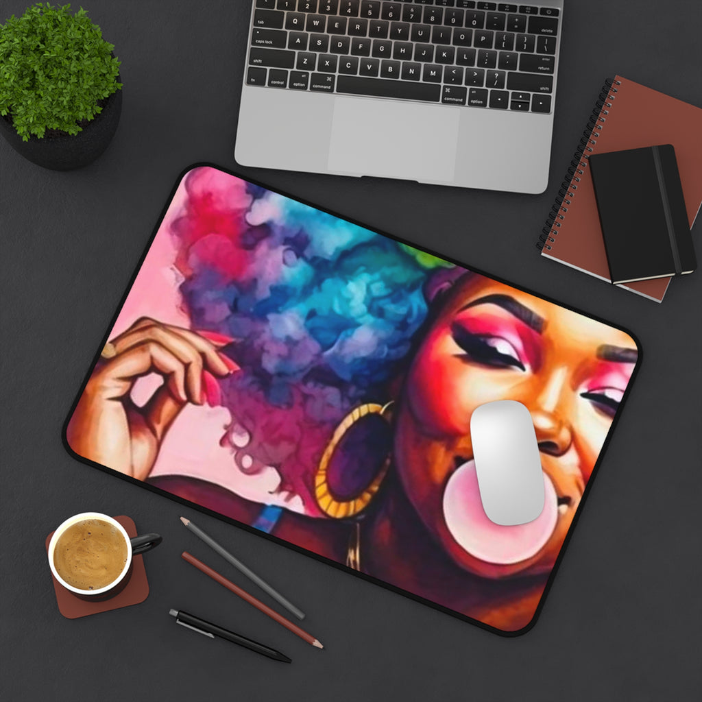 "Cotton Candy Bubble Gum" Desk Mat