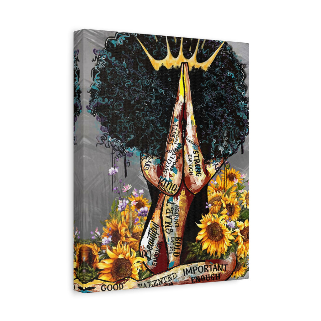"Prayer Queen" Canvas Print