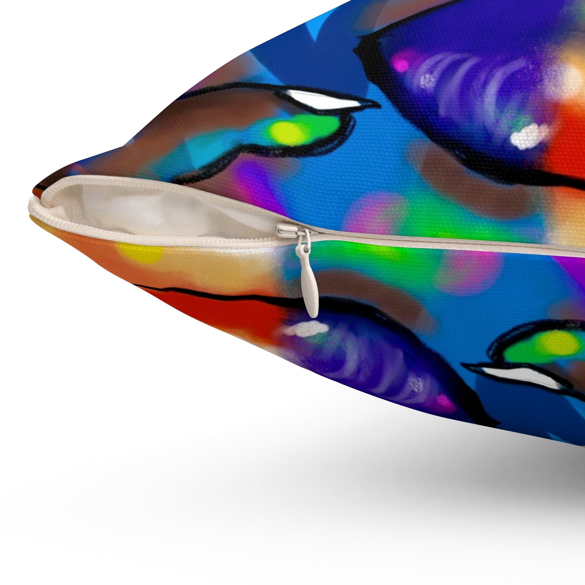 "Abstract Queen" Throw Pillow
