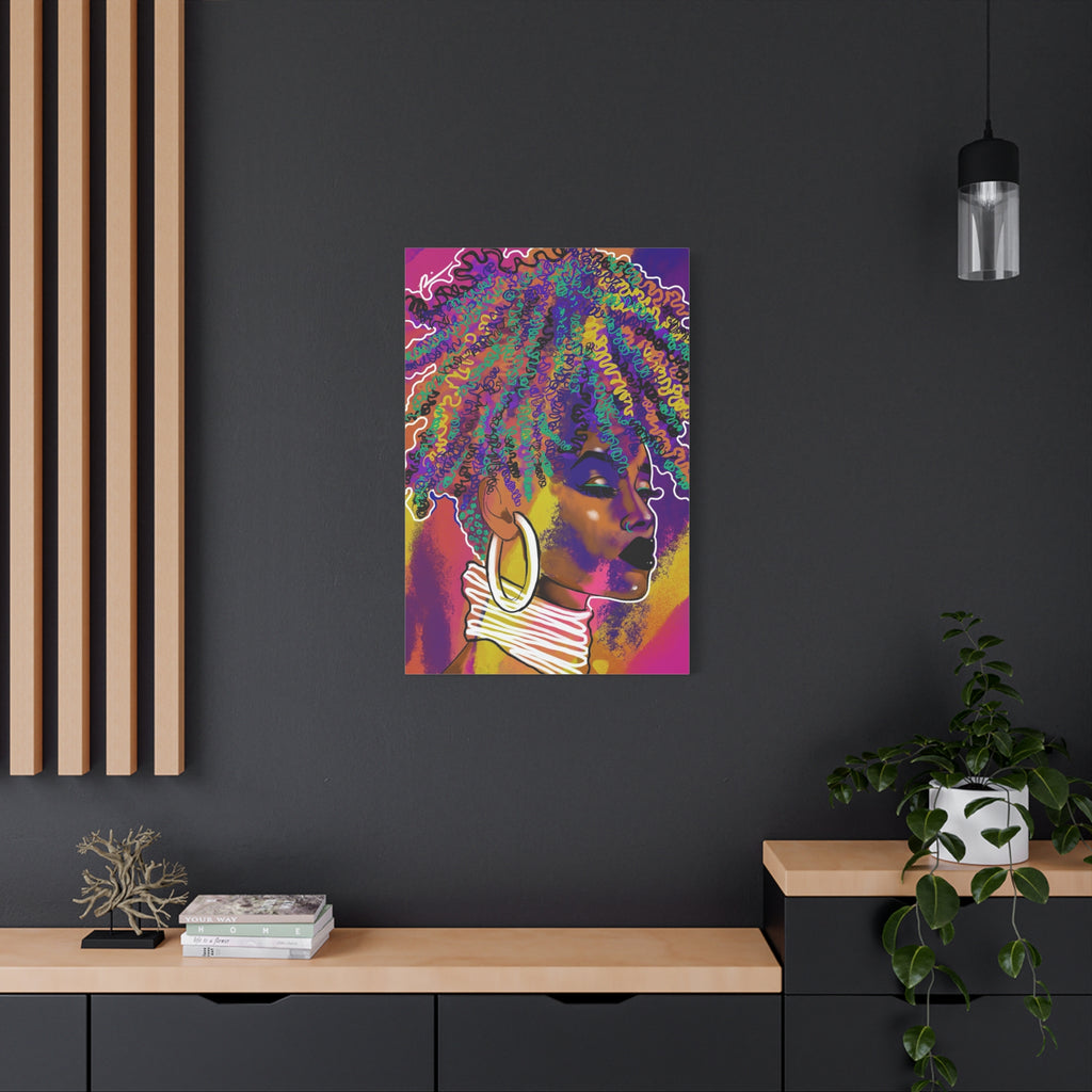 "Vibrant Queen" Canvas Print