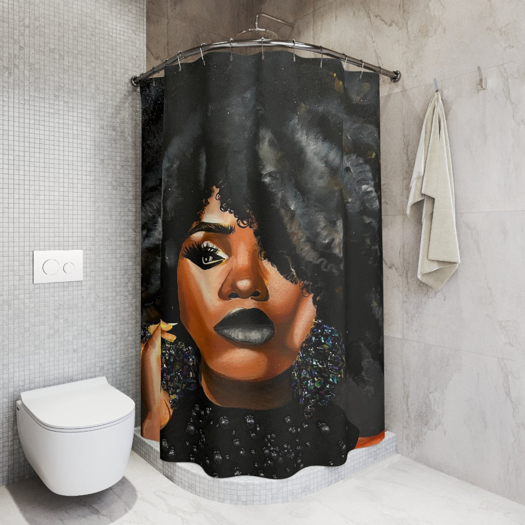 "Black Diamond"  Shower Curtain