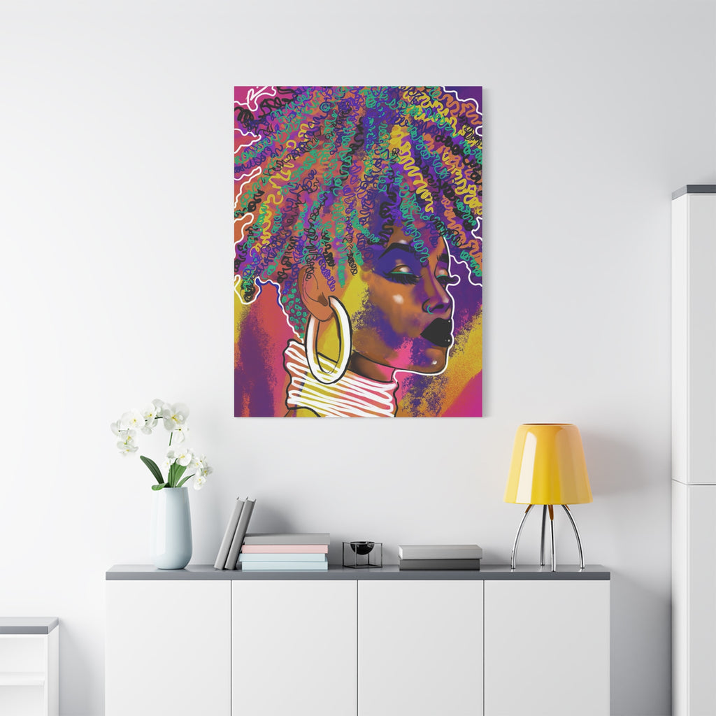 "Vibrant Queen" Canvas Print