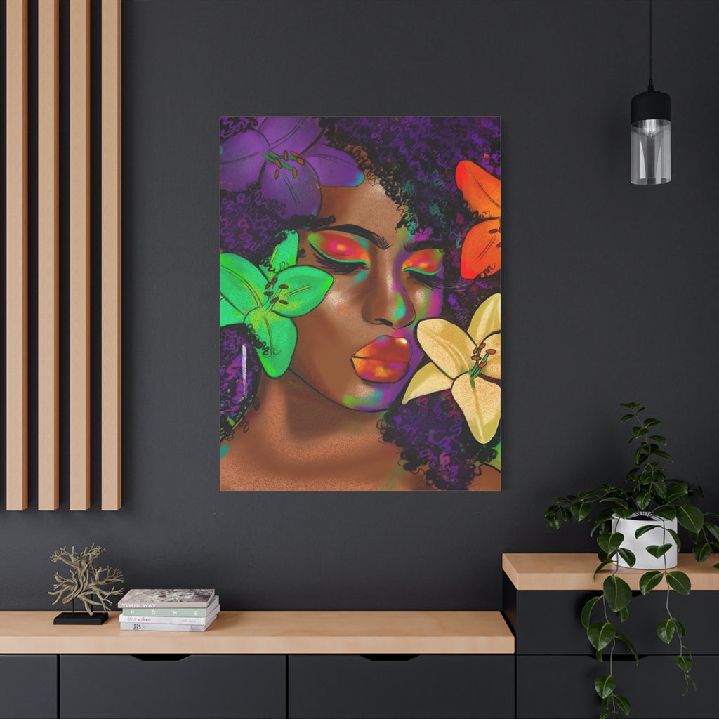 "Floral Essence" Canvas Print