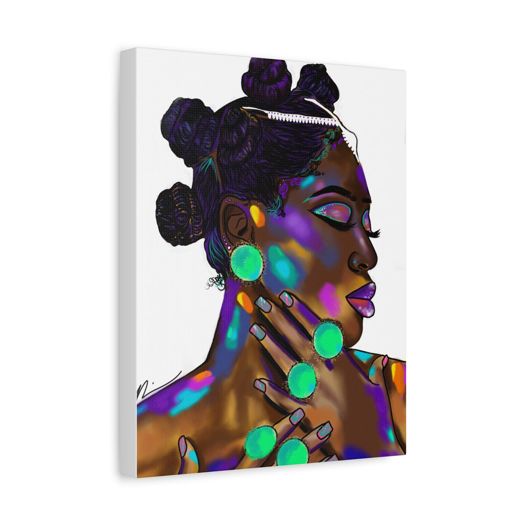 "Bantu Knots" Canvas Print