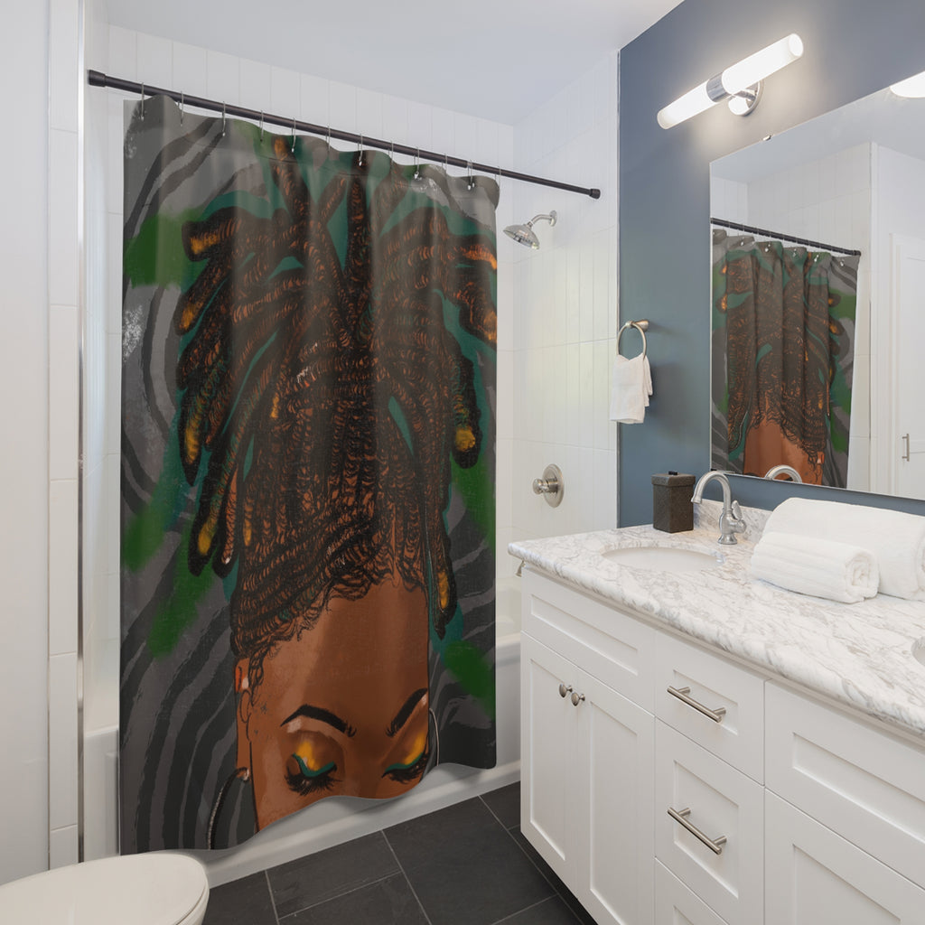"Loc Goddess"  Shower Curtain