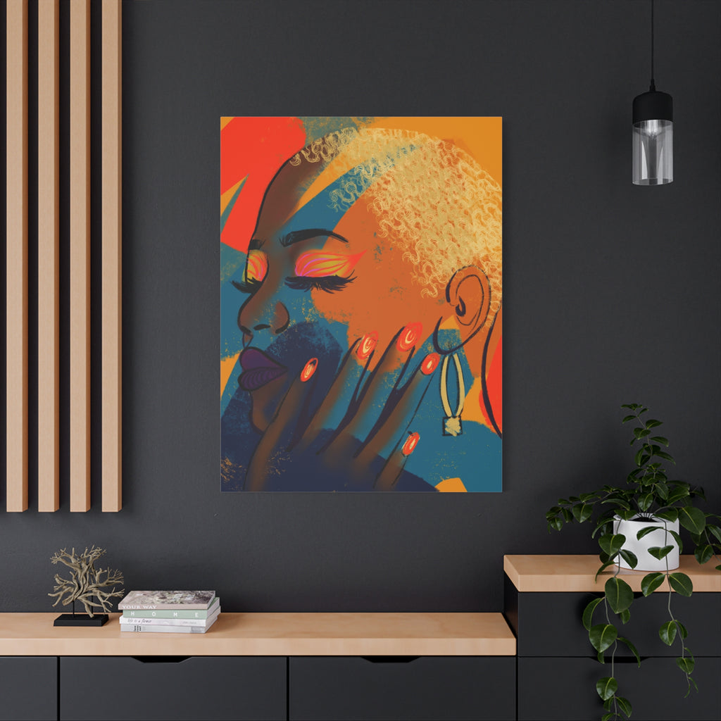"Lady Shades" Canvas Print