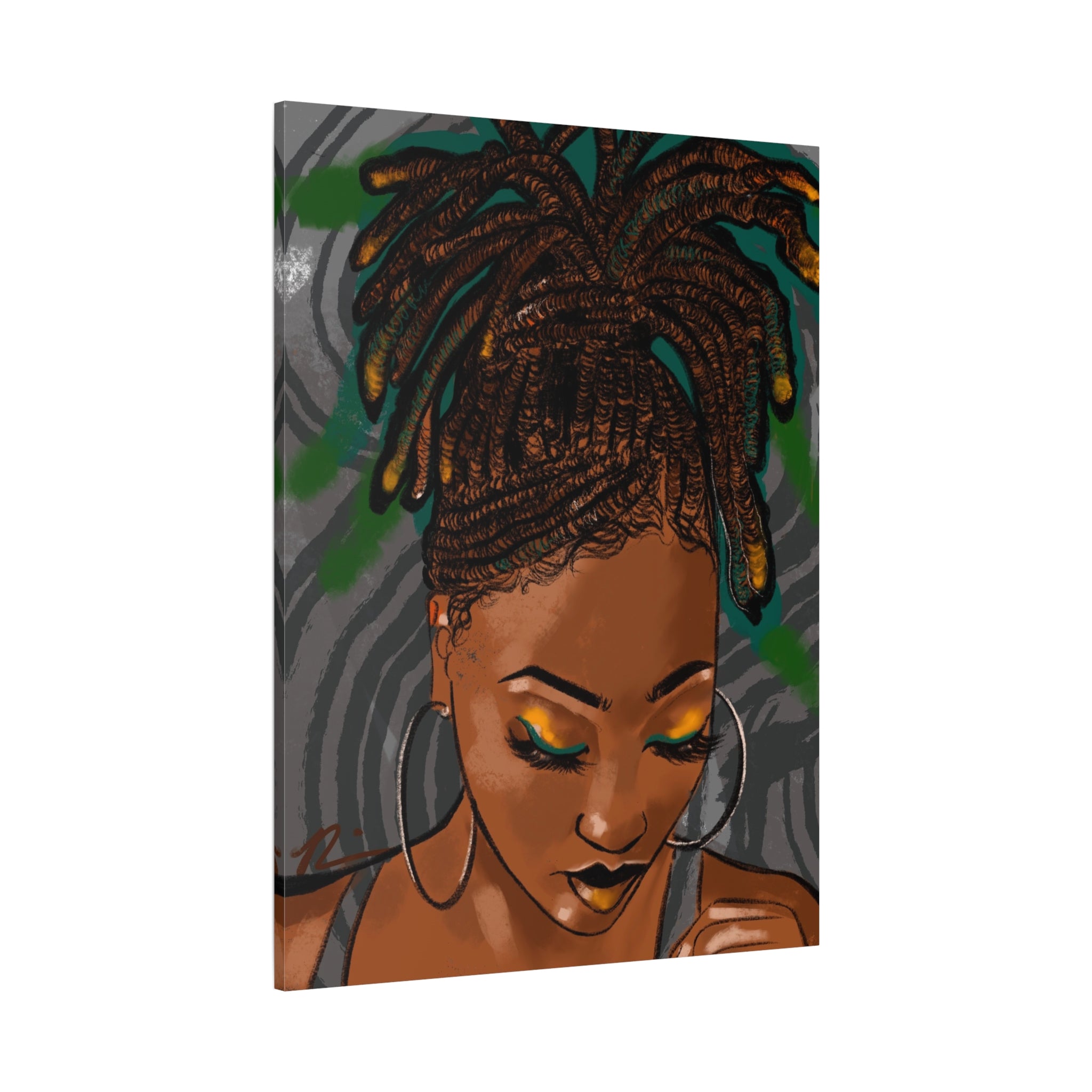 "Loc Goddess" Canvas Print