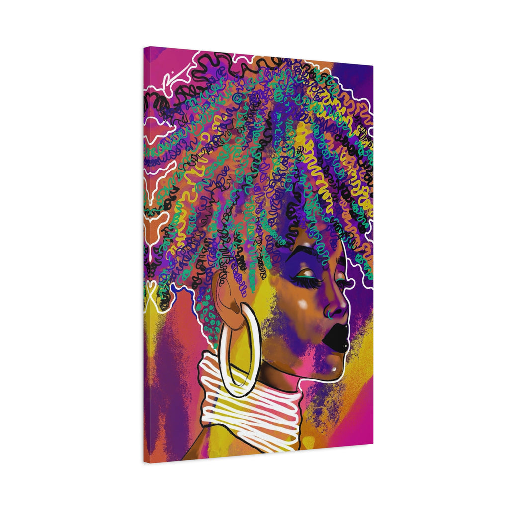 "Vibrant Queen" Canvas Print