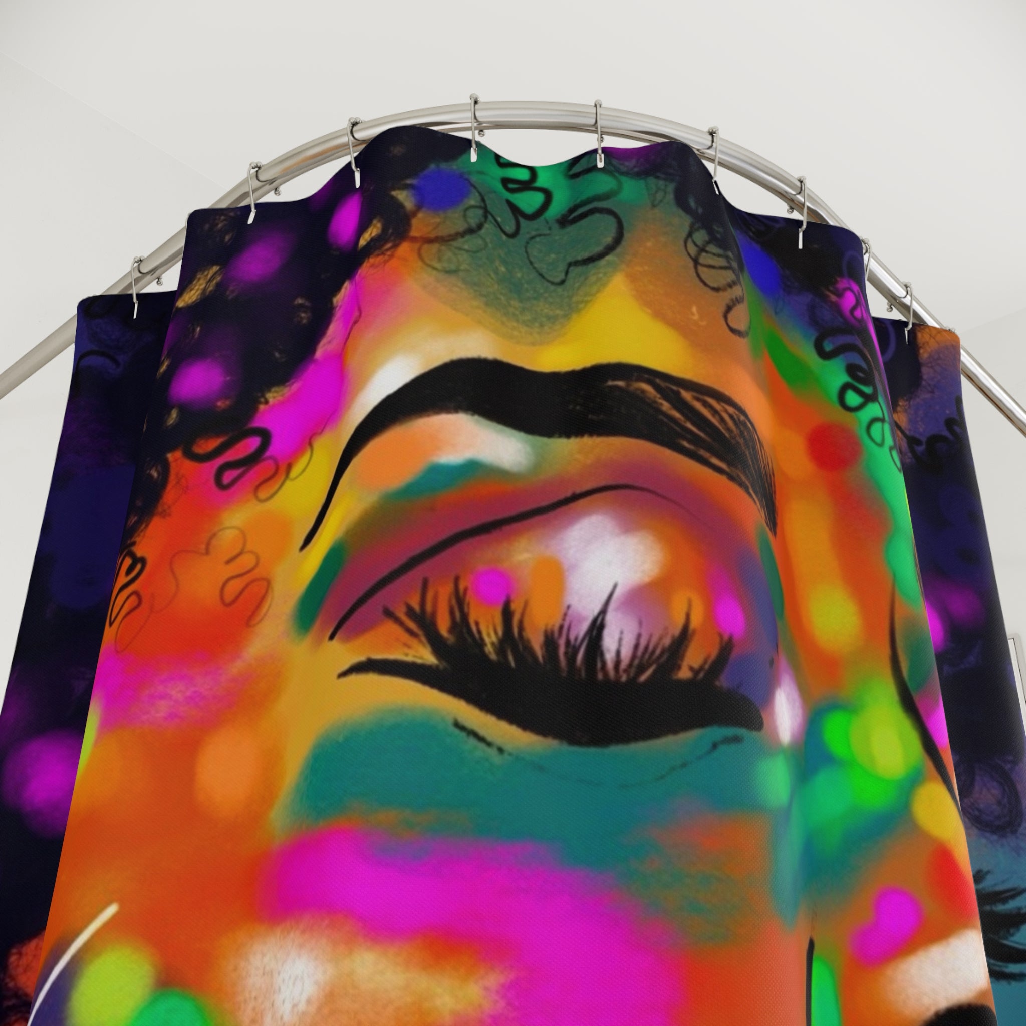 "Color Waves"  Shower Curtain
