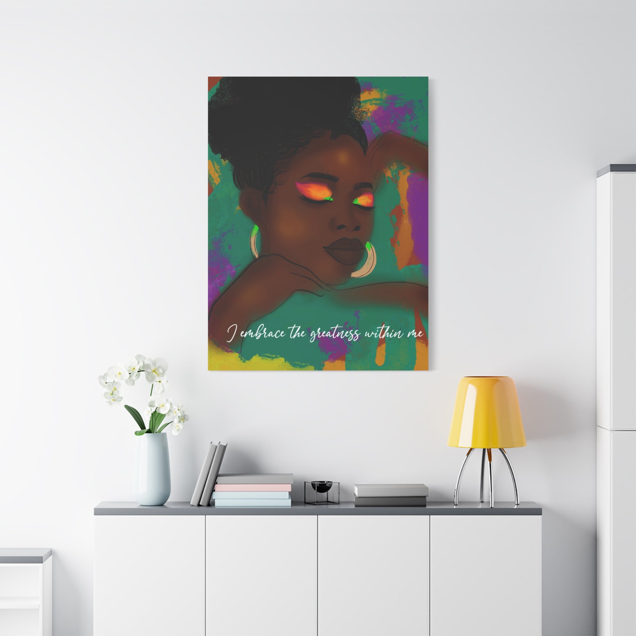 "I Embrace the Greatness" Canvas Print
