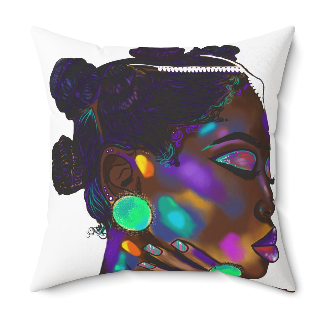 "Bantu Knots" Throw Pillow