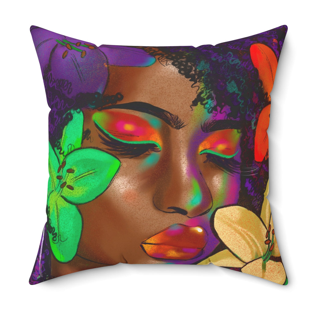 "Floral Essence" Throw Pillow