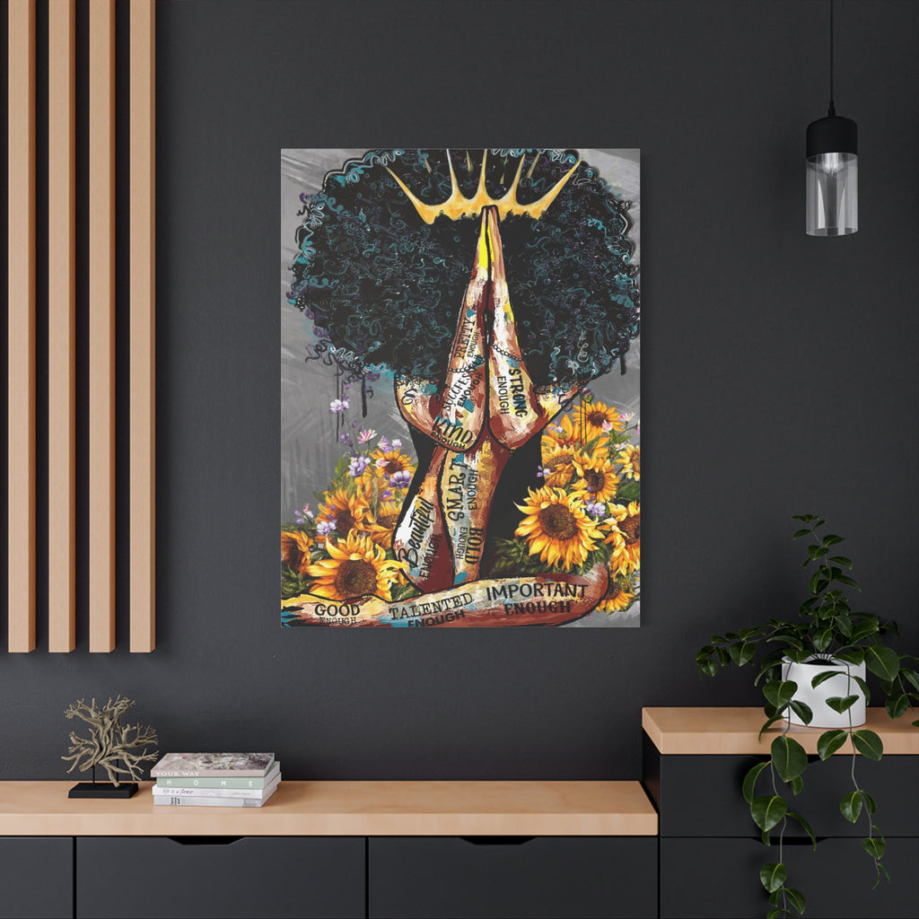 "Prayer Queen" Canvas Print