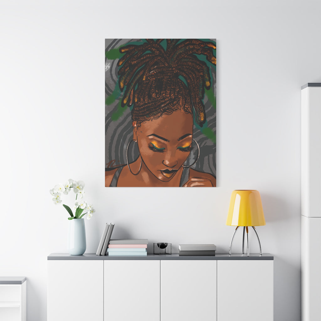 "Loc Goddess" Canvas Print