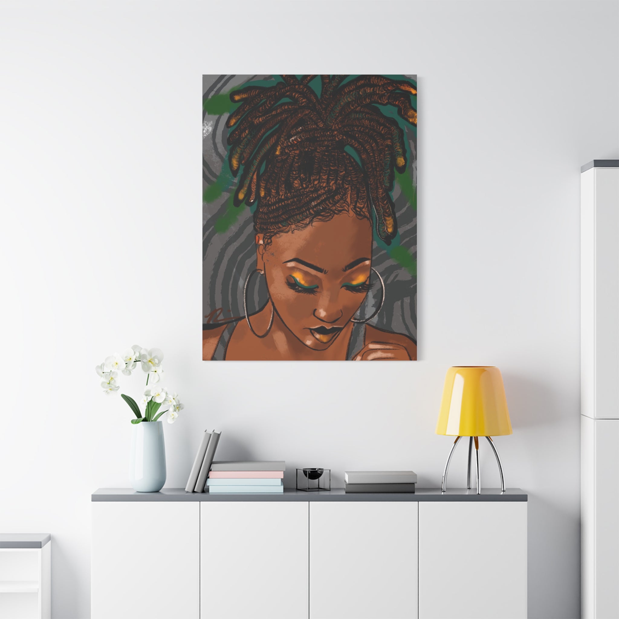 "Loc Goddess" Canvas Print