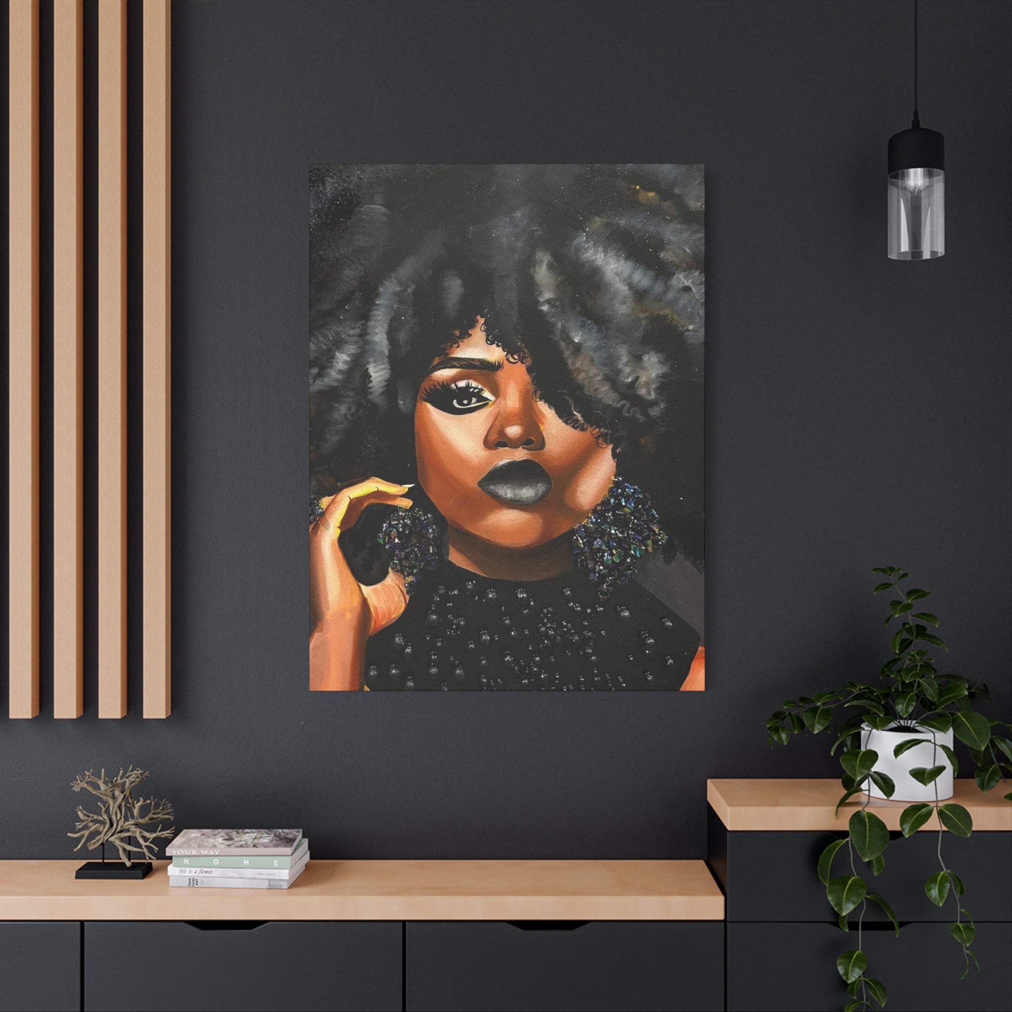 "Black Diamond" Canvas Print