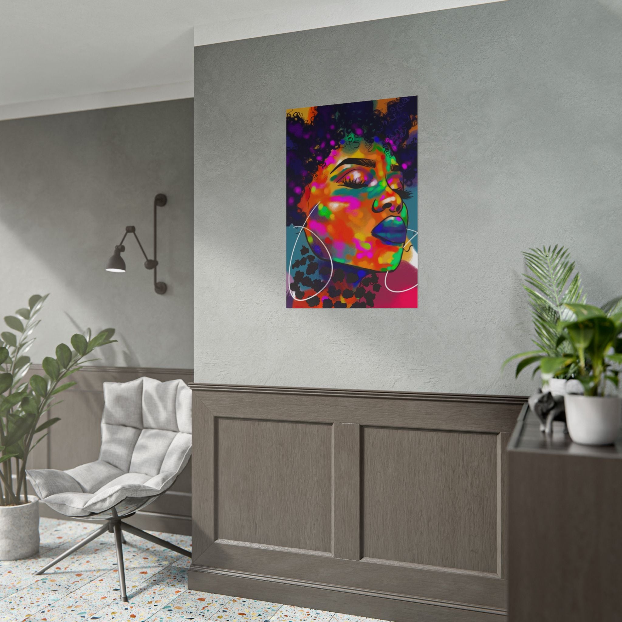 "Color Waves" Poster Print