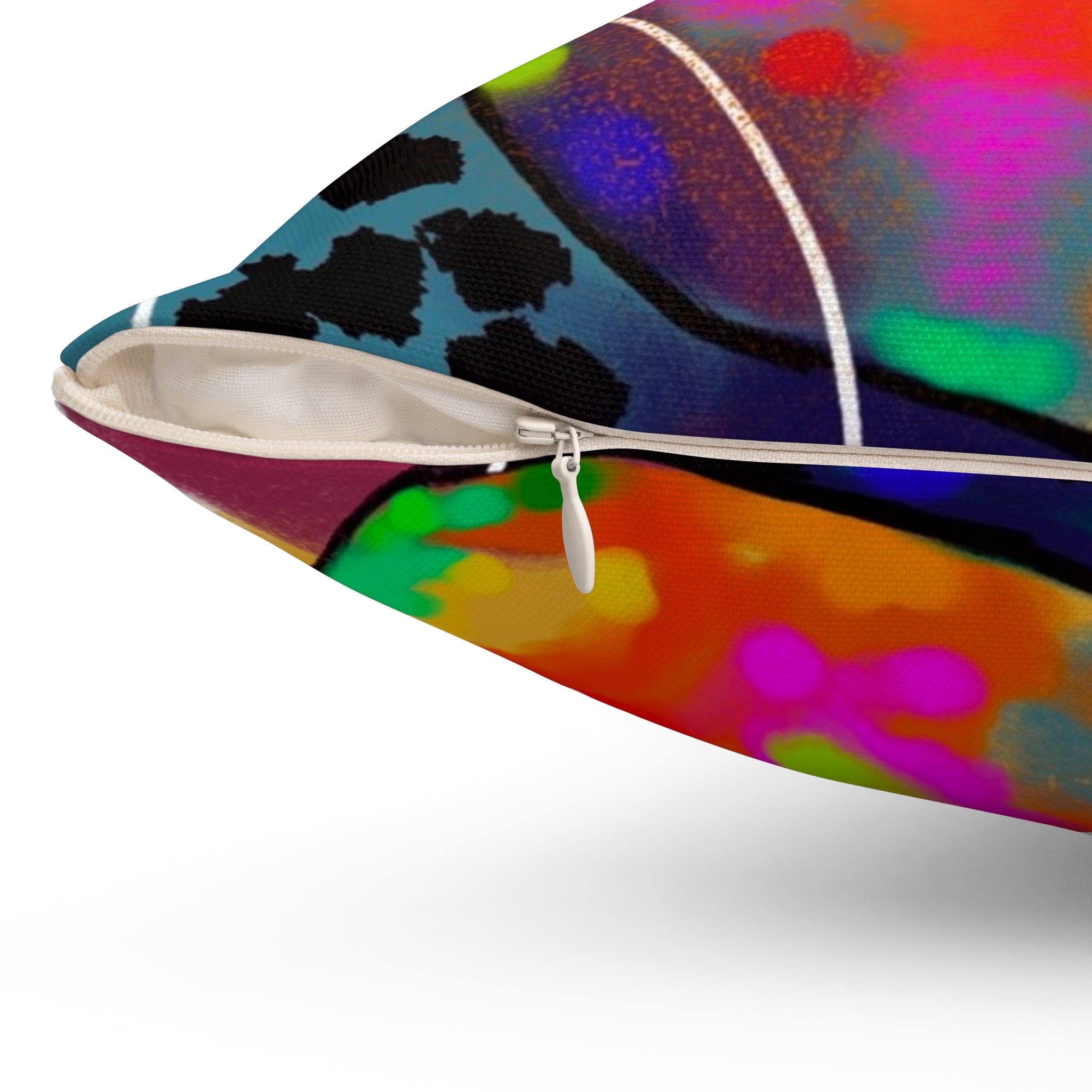 "Color Waves" Throw Pillow