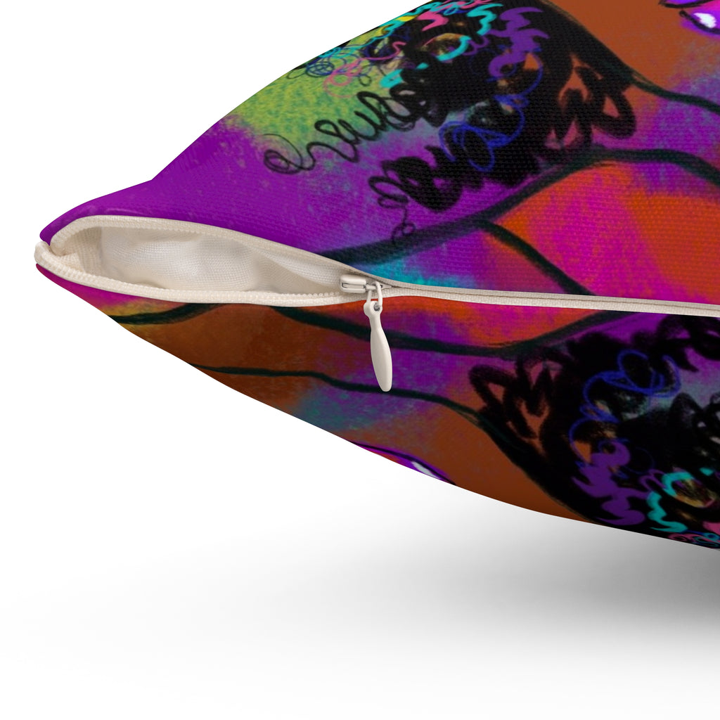 "Color Reign" Throw Pillow
