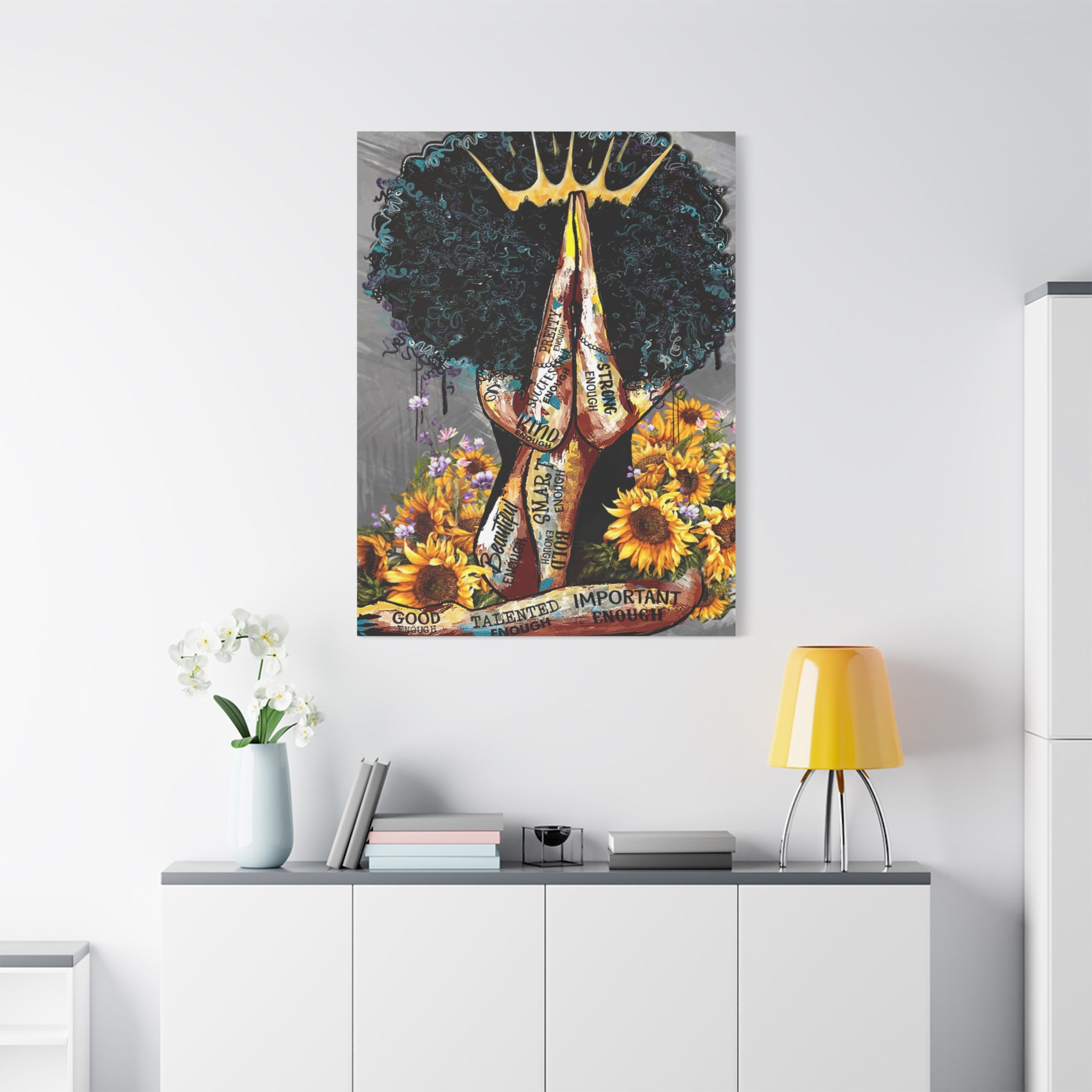"Prayer Queen" Canvas Print