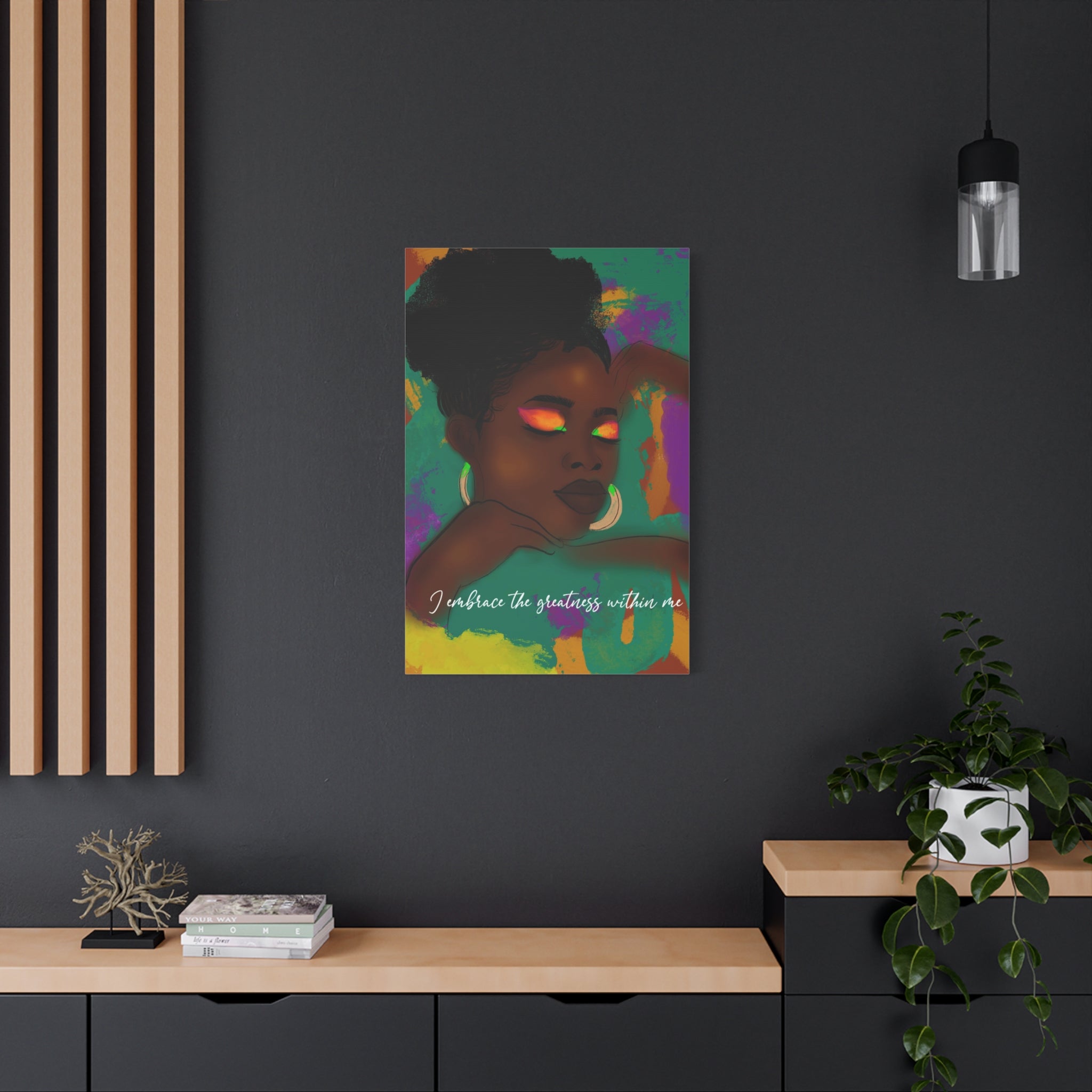 "I Embrace the Greatness" Canvas Print