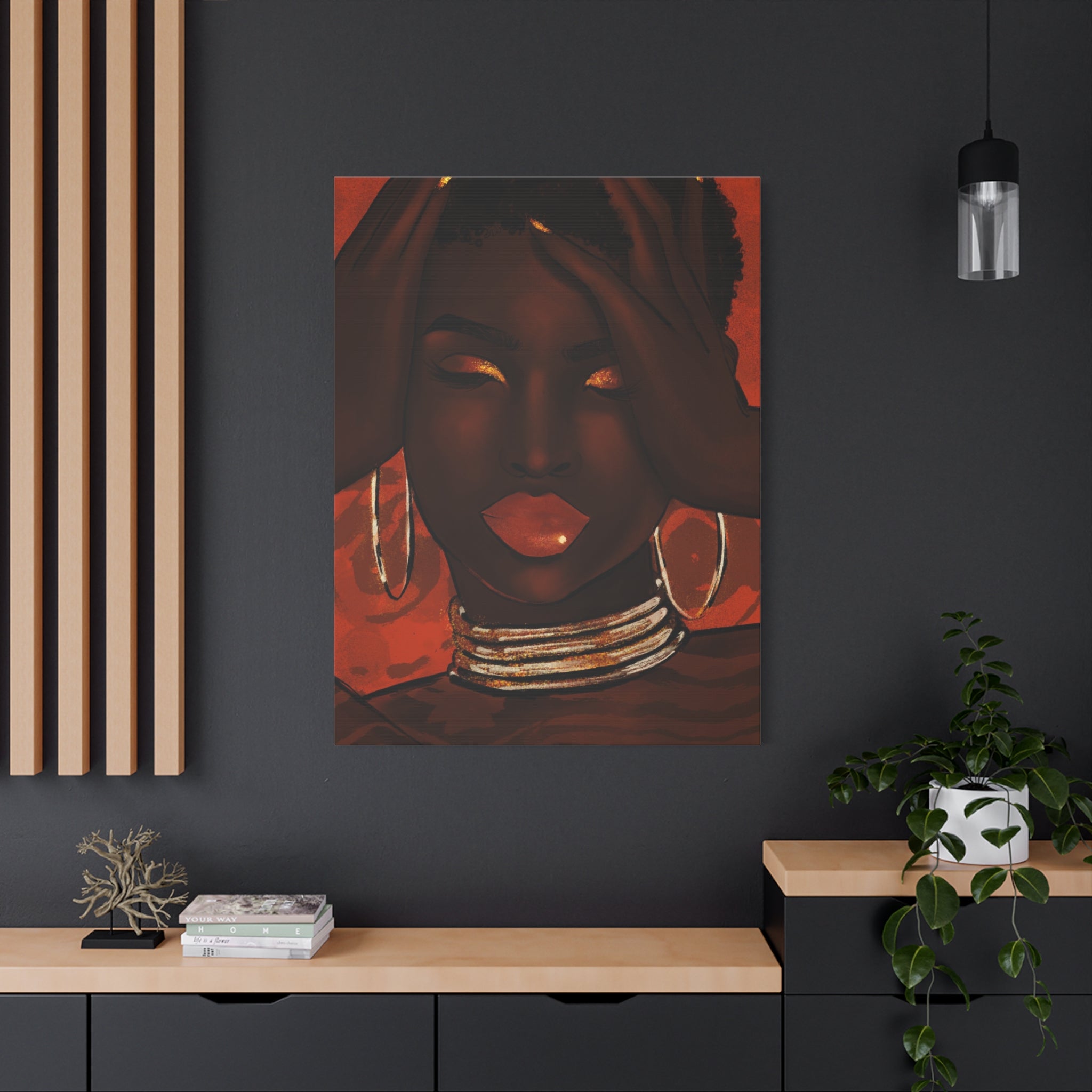 "Cocoa Brown" Canvas Print